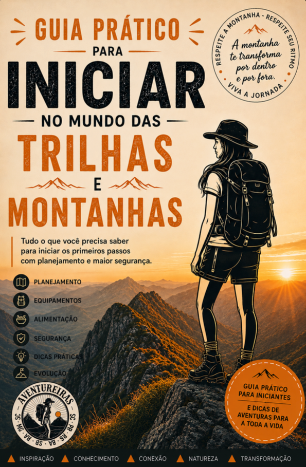 Capa do guia prático para trilhas e montanhas